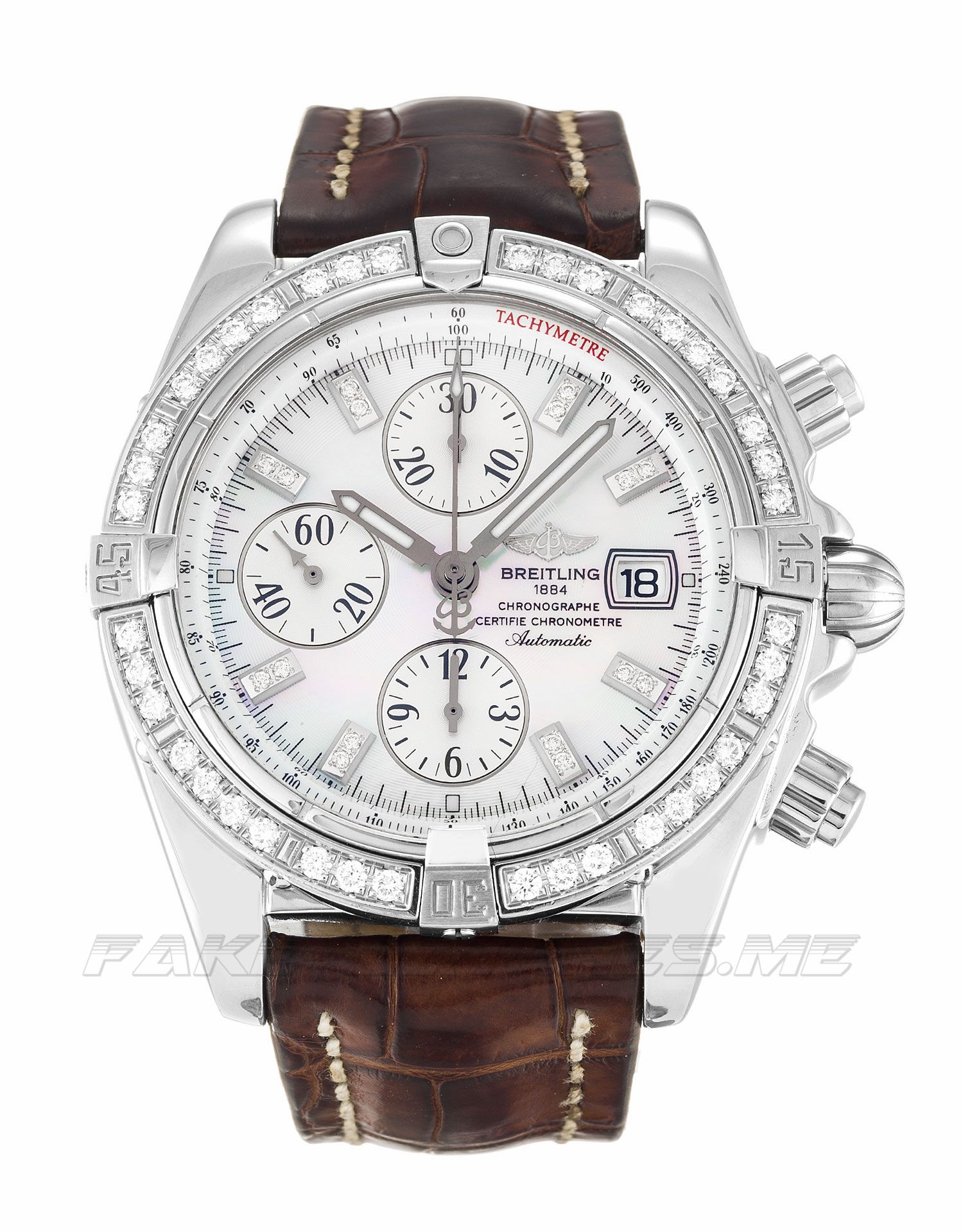 Breitling Chronomat Evolution Mother of Pearl Mens Automatic A13356